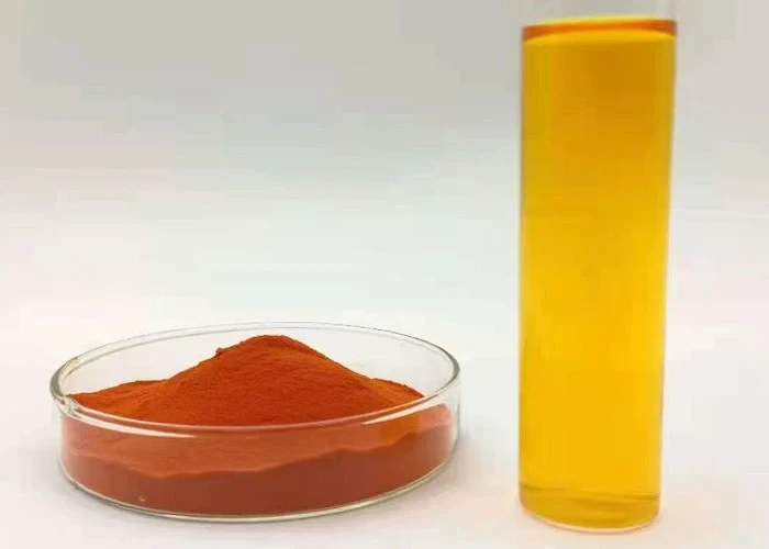 Gardenia Yellow — powder and solution.