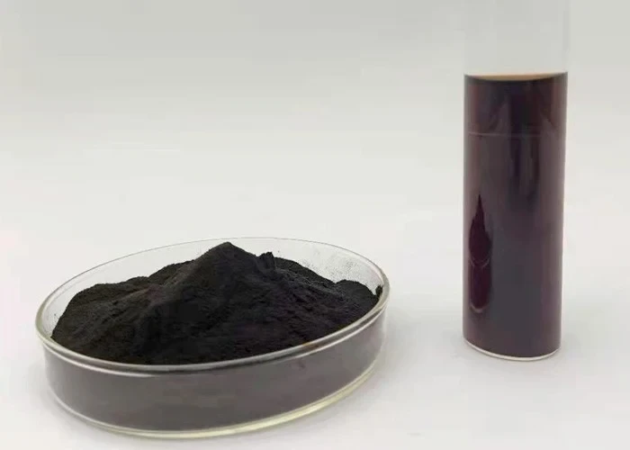 Cacao Color — powder and solution.